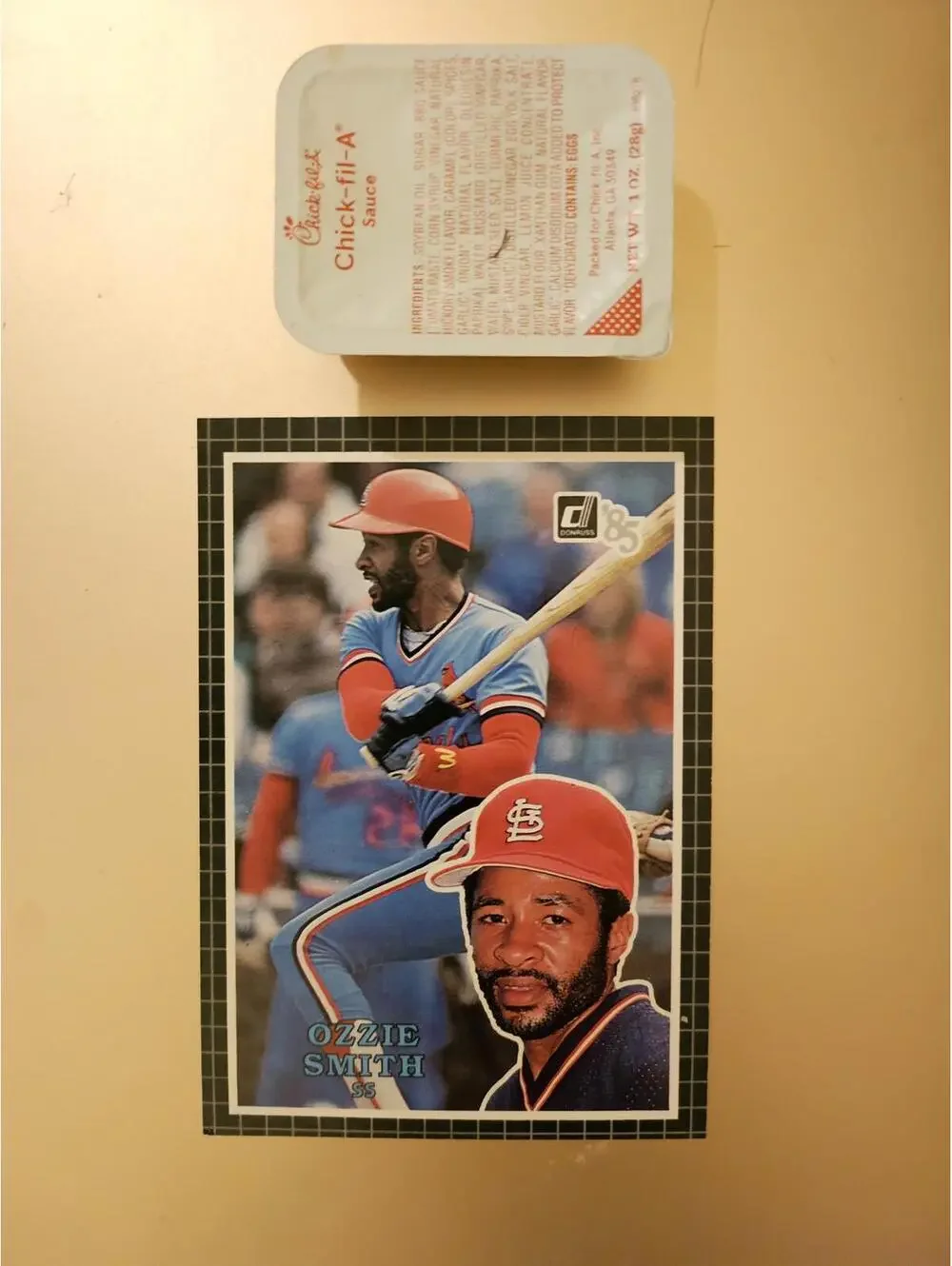 Ozzie Smith - HOF - 1985 Donruss Action All Stars 3x5 Baseball Card #28